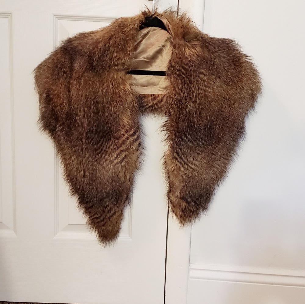Faux Fur Shaw